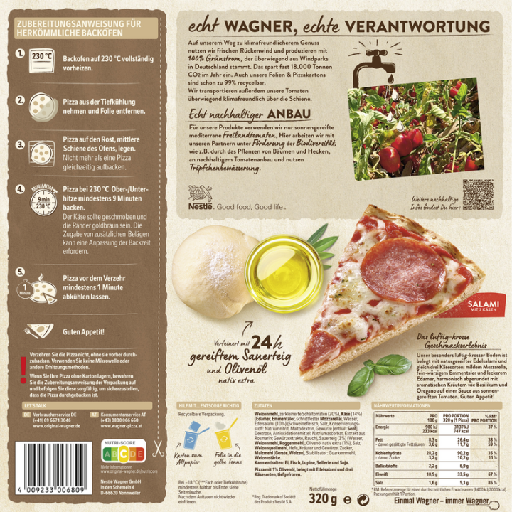 Wagner Pizza Die Backfrische Salami_2