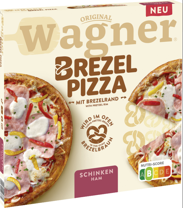 Wagner Brezel Pizza Schinken 8x460g_0