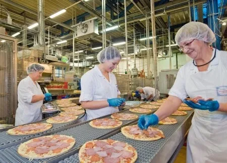 pizza productie