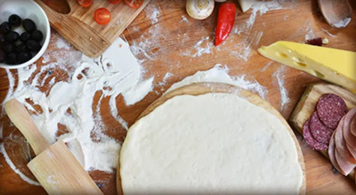 préparation de la pizza